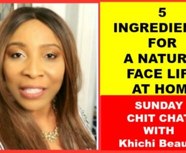 5 INGREDIENTS FOR A NATURAL FACE LIFT AT HOME. REDUCE WRINKLES