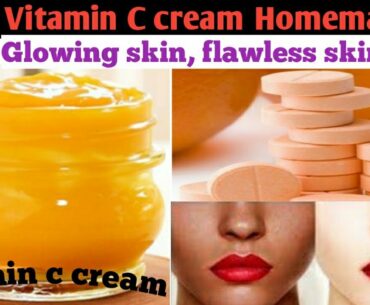 DIY  VITAMIN C CREAM/ SERUM AT HOME/ SKIN WHITENING & ANTI-AGING CREAM/ VITAMIN C CREAM/ VITAMIN C/