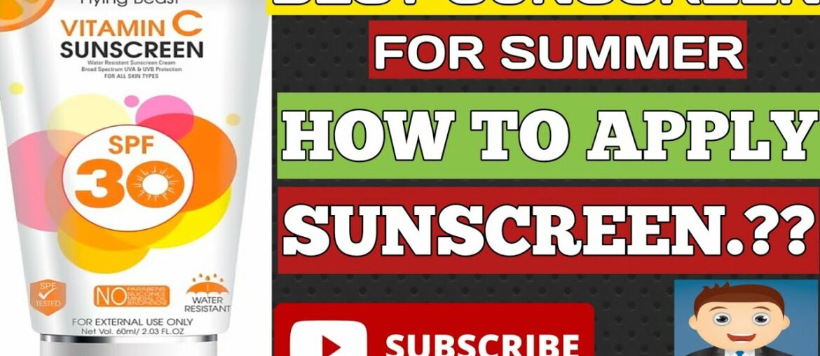 VITAMIN-C || SUNSCREEN CREAM || SPF -30 || REVIEW|| FLYING BEAST ||
