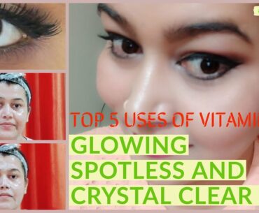 Get Glowing, Spotless & Crystal Clear Skin Using Vitamin E Oil Capsules | Dry Skin | Skin Care Tips