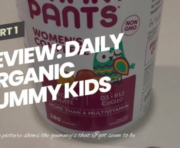 Review: Daily Organic Gummy Kids Multivitamin: Probiotic, Vitamin C, D3 & Zinc for Immunity, Bi...