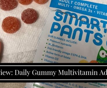 Review: Daily Gummy Multivitamin Adult: Vitamin C, D3, & Zinc for Immunity, Omega 3 Fish Oil, B...
