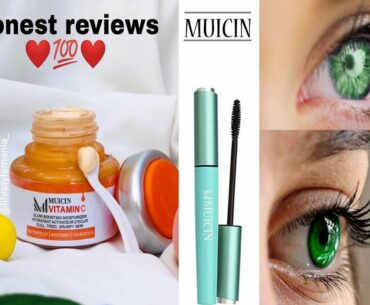 Muicin vitamin C whitening foundation and maskara honest reviews.