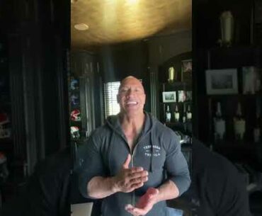 The Rock Dwyane Johnson Announces He is Covid19 Positive