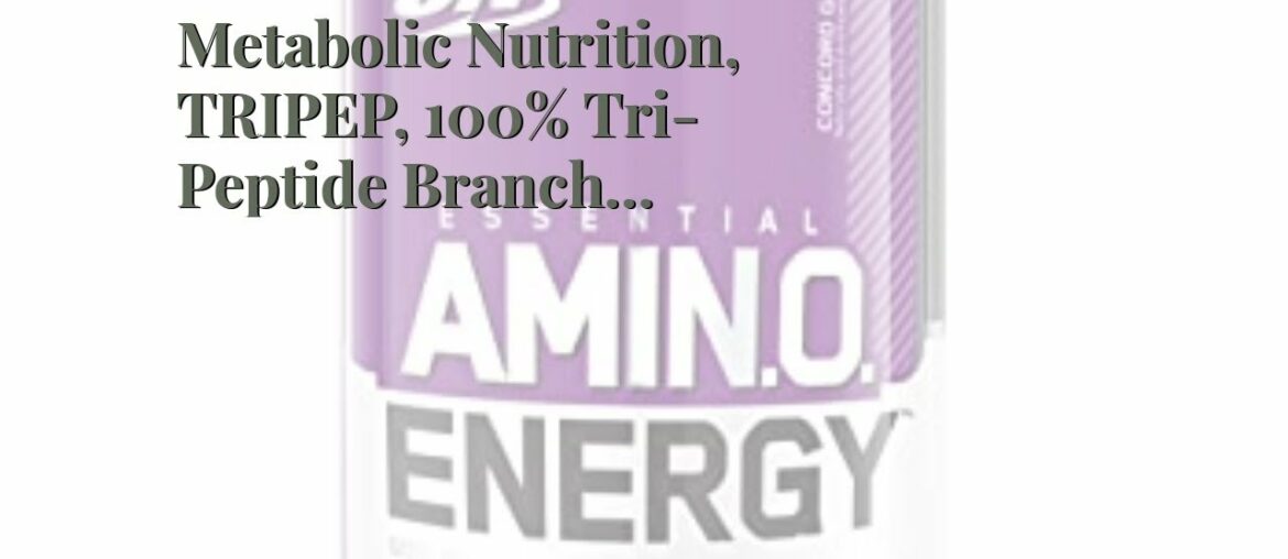 Metabolic Nutrition, TRIPEP, 100% Tri-Peptide Branch Chain Amino Acid, BCAA Powder, Pre Intra P...