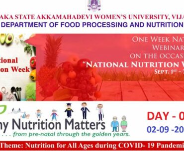 National Webinar | Nutrition for all ages during COVID-19 Pandemic | Day 02