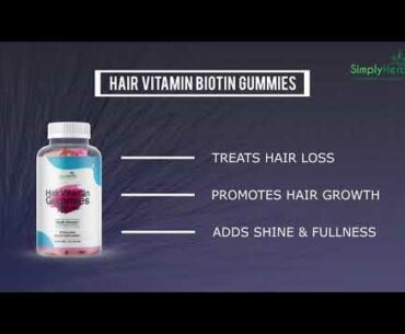 Simply Herbal Hair MultiVitamin Biotin Gummies with Biotin Health Supplement