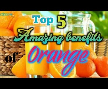 Top 5 Nutritional benefits of Orange #Orange #Factknow