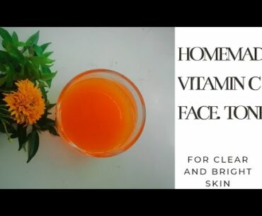 How to Make Homemade Vitamin C Face Toner for Pimple Free Clear Bright Skin | Carrot Face Toner|