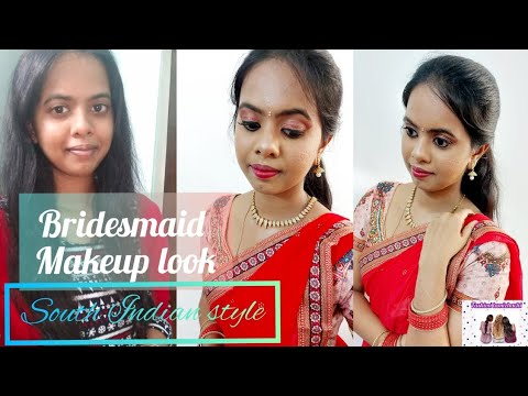Bridesmaid makeup look || South Indian style