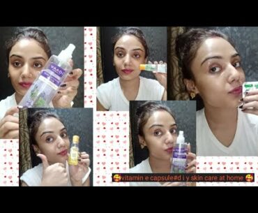Vitamin e capsule#DIY skin care at home#for remove your dark circle blemish and acne skin