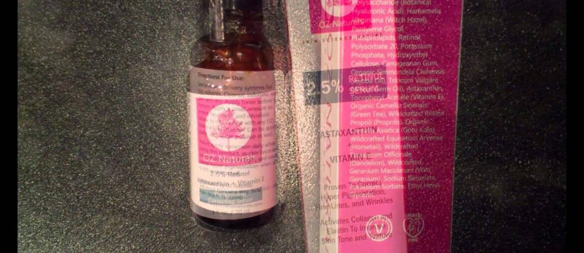 Oz Naturals: 2.5% Retinol Serum with Astaxanthin and Vitamin E #Review #OzNaturals #Beauty
