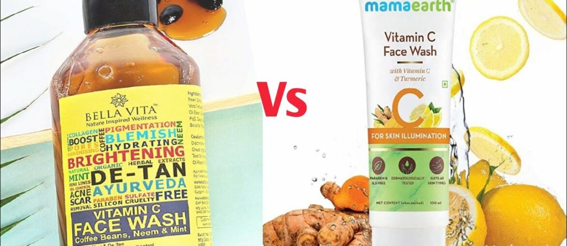 Mamaearth Vitamin C Face Wash Vs Bella Vita Vitamin C Face Wash||
