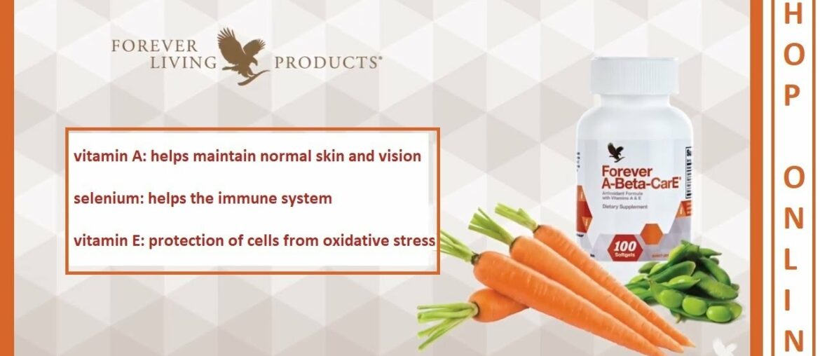 Healthy for the skin, vision, immune system and as antiage: Forever A-Beta-Care supplement (ENG)