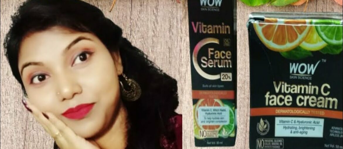 10 days of using "WOW" vitamin C serum &cream and get glowing & spotless skin