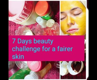 How to get urgent fairer skin at home|7days beauty challenge|Beauty And Fashion Hub With Alia