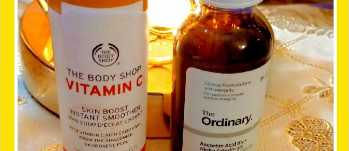 Honest Review of :The Body Shop vitamin C Serum instant booster:The ordinary Ascorbic acid8%