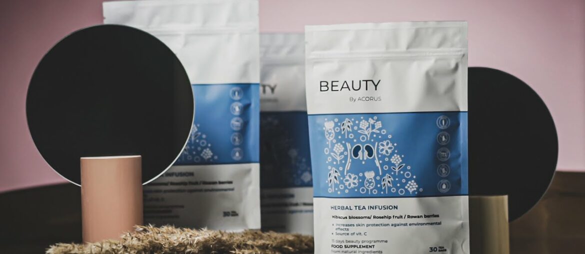 ACORUS Beauty herbal tea, rich with vitamins and minerals, 15 Day Tea Program