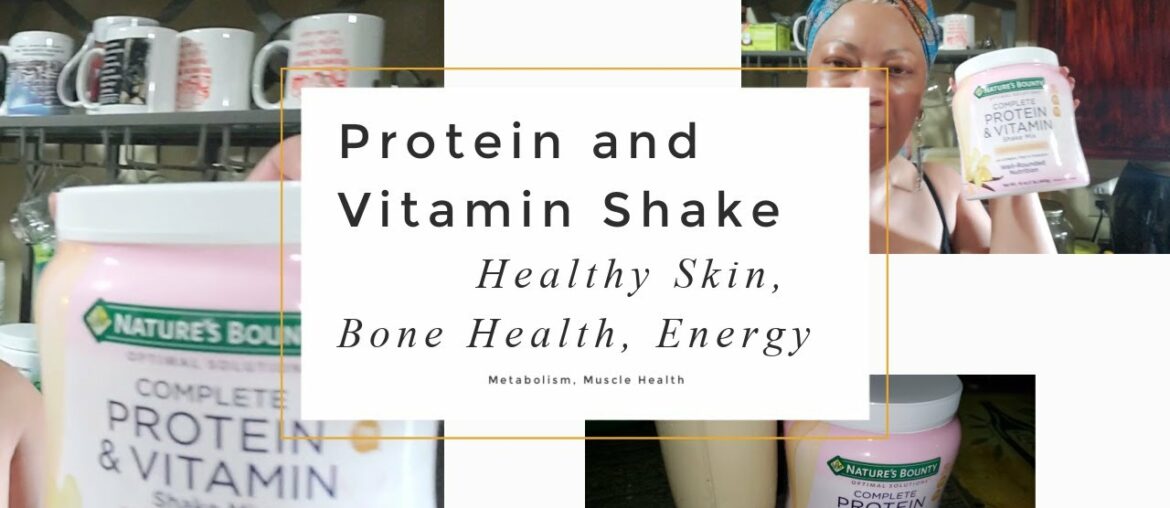 Protein and Vitamin Shake for Healthy Skin, Bone Health, Energy, Metabolism, Muscle Health