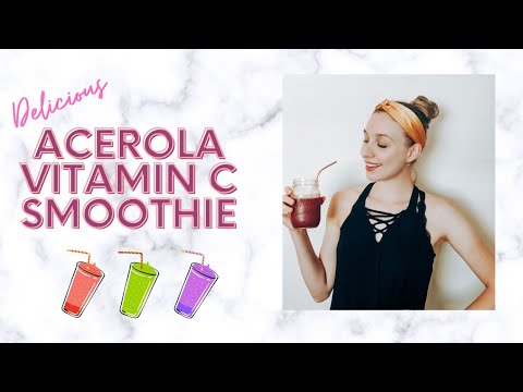 Immune Boosting Acerola Smoothie| Vitamin C Rich| Healthy, and Helps Prevent Sickness