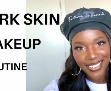 MY MAKEUP ROUTINE FOR FALL 2020 | MAKEUP FOR DARK SKIN