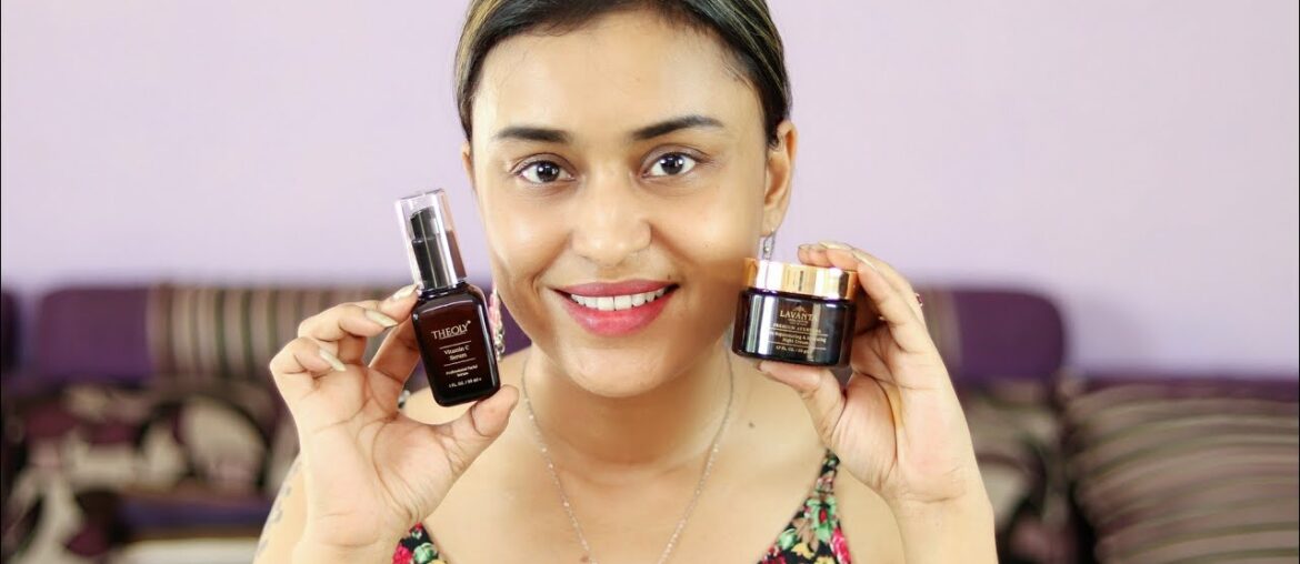 BEST VITAMIN C SERUM & NIGHT REPAIR CREAM  I GET GLOWING HYDRATED SMOOTH SKIN I THEOLY & LAVANTA