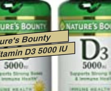 Nature's Bounty Vitamin D3 5000 IU 150 Softgels Pack of 2