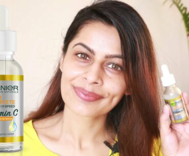 Garnier Vitamin C Serum  Review + Demo | Glowing & spot reduction serum | Serum in Budget | Kavya K