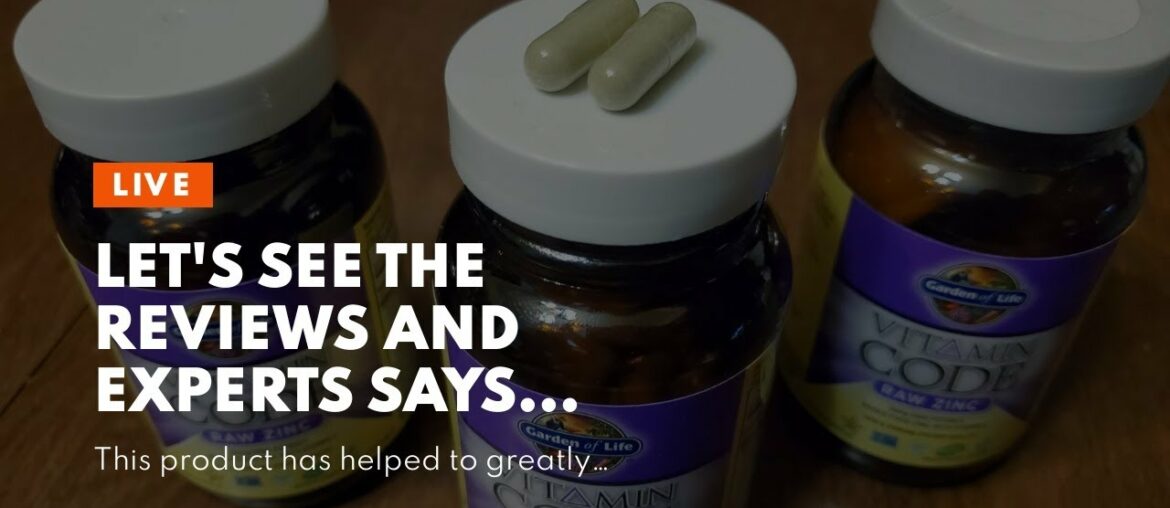 Let's See The Reviews and Experts Says About This Zinc Supplement Garden of Life Vitamin Code R...