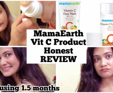 Mamaearth Vitamin C face wash, cream, & serum's honest review after  using it for more then a month.
