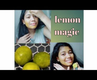 || Lemon magic   ||   without Vitamin C capsule...  how to apply Vitamin C above the face. ||