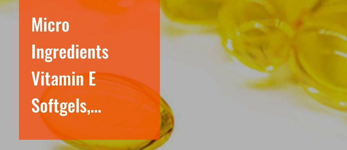 Micro Ingredients Vitamin E Softgels, 1200IU, 240 Counts, Promote Skin, Antioxidant & Immune Fu...