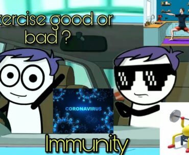 Is Exercise Good Or Bad For Immunity || Chootku Nanomite || Knowledge Unification || Coronavirus