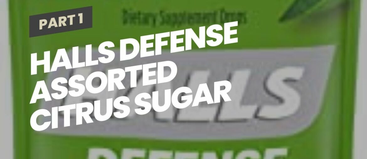 HALLS Defense Assorted Citrus Sugar Free Vitamin C Drops, 25 Drops