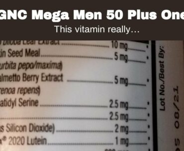 GNC Mega Men 50 Plus One Daily Multivitamin - 60 Caplets
