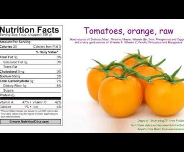 Tomatoes, orange, raw (Nutrition Data)