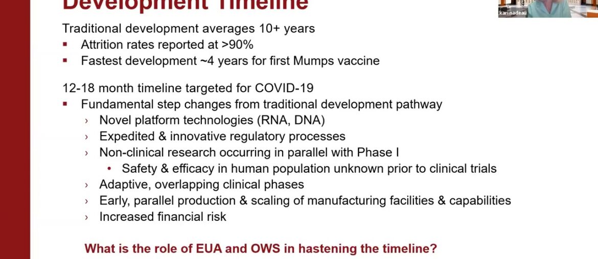 The Status of COVID-19 Vaccines - Stanford Department of Medicine Grand Rounds - 9 September 2020