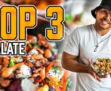 TOP 3 Salat Rezepte zum Abnehmen und Muskelaufbau (Fitness Gerichte)