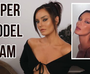 Bella Hadid Foxy Eyes Supermodel Makeup Look!