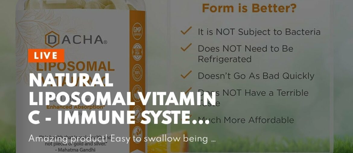 Natural Liposomal Vitamin C - Immune System & Collagen Booster, High Absorption Fat Soluble VIT...
