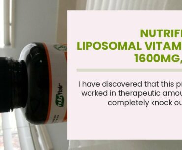 NutriFlair Liposomal Vitamin C 1600mg, 180 Capsules - High Absorption, Fat Soluble VIT C, Antio...