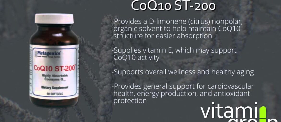 CoQ10 ST-200 | The Vitamin Group