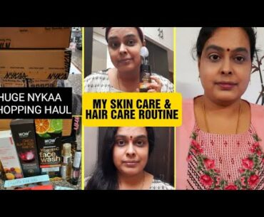 Wow Vitamin C Face Wash & Face Gel Review|My Skin Care & Hair Care Routine|Nykaa Shopping Haul