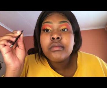 SUNSET MAKEUP TUTORIAL | SOUTH AFRICAN YOUTUBER | BEAUTY VLOGGER