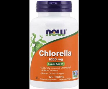 NOW Supplements, Natural Spirulina 500 mg with Beta-Carotene (Vitamin A) and Vitamin B-12, and...