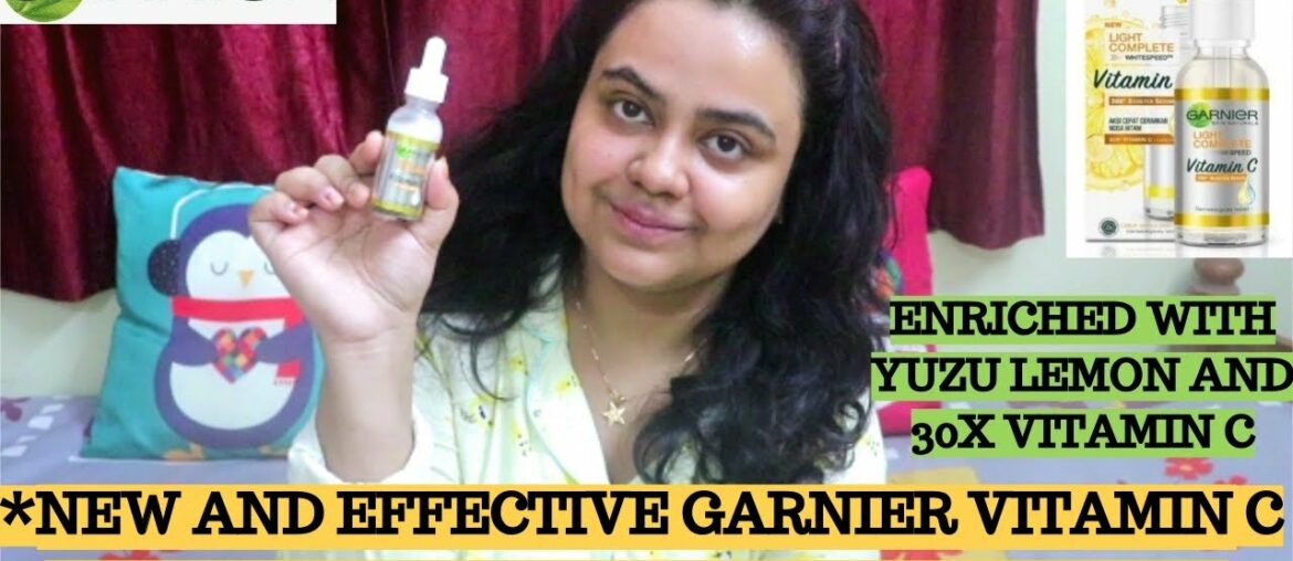 GARNIER VITAMIN C SERUM REVIEW | BEST VITAMIN C SERUM FOR FACE | HOW TO USE VITAMIN C SERUM