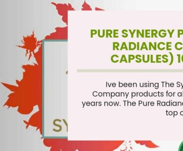 Pure Synergy Pure Radiance C (90 Capsules) 100% Natural Vitamin C from Fruits & Berries, Non-GM...