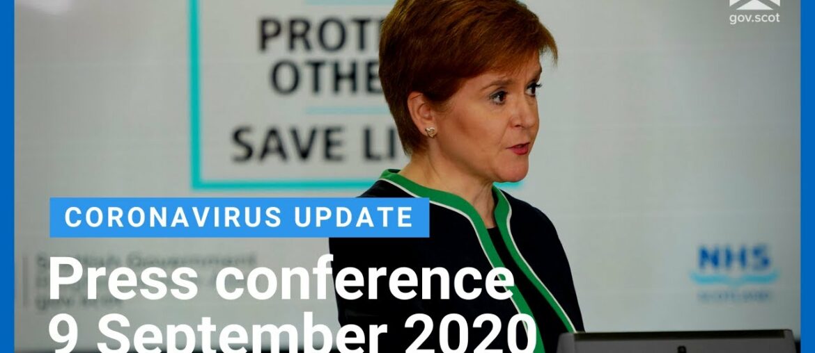 Coronavirus update from the First Minister: 9 September 2020