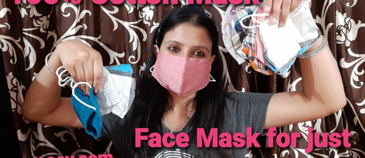 100% Cotton 2 Layer Face Mask in just 15 Rs. || Yoocy|| Face mask to prevent Covid 19|| Anitadhiman