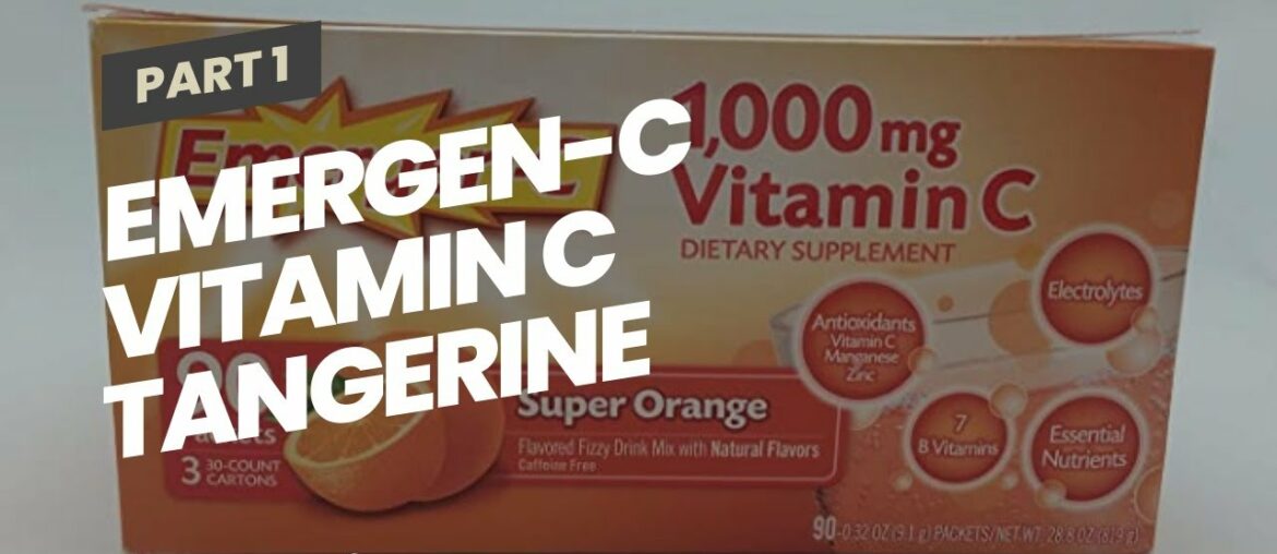 Emergen-C Vitamin C Tangerine Flavored Drink Mix 30 Packets, 0.33 oz